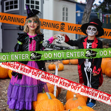 Load image into Gallery viewer, Halloween Warning Tape Caution Barrier Festival Warning Streamer Spooky Party Haunted House Outdoor Porch Yard Halloween Decoration Supplies