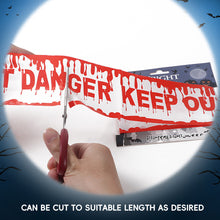 Load image into Gallery viewer, Halloween Warning Tape Caution Barrier Festival Warning Streamer Spooky Party Haunted House Outdoor Porch Yard Halloween Decoration Supplies