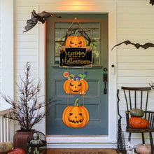 Load image into Gallery viewer, Halloween Pumpkin Witch Hat Hanger Cardstock Festive Ornament Indoor and Outdoor Halloween Accessory