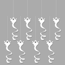 Load image into Gallery viewer, Halloween Spiral Hanging Decor Haunted House Prop Creepy Hanging Ornaments Ghost & Demon Hand Flying Indoor/Outdoor Halloween Decor