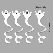 Load image into Gallery viewer, Halloween Spiral Hanging Decor Haunted House Prop Creepy Hanging Ornaments Ghost & Demon Hand Flying Indoor/Outdoor Halloween Decor