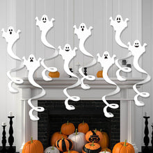 Load image into Gallery viewer, Halloween Spiral Hanging Decor Haunted House Prop Creepy Hanging Ornaments Ghost & Demon Hand Flying Indoor/Outdoor Halloween Decor