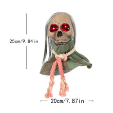 Load image into Gallery viewer, Automatic Halloween Jump Scare Ghost Motion Sound Activated Big Hanging Electric Halloween Decor Screaming Hanging Ghost Prop with Sensor
