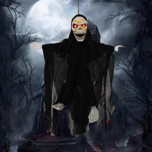 Load image into Gallery viewer, Automatic Halloween Jump Scare Ghost Motion Sound Activated Big Hanging Electric Halloween Decor Screaming Hanging Ghost Prop with Sensor
