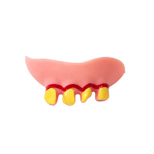 Load image into Gallery viewer, Funny Fake Teeth Multiple Shapes Gag Prop for April Fools' Day Halloween Party Prank Toy Soft Rubber Buck Teeth Costume Accessory for Kids Adults