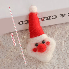 Load image into Gallery viewer, Wool Felt Christmas Pendants Hand Sewing Felt Snowmen Xmas Tree Wreath Socks Gloves Hanging Ornaments Party Decor