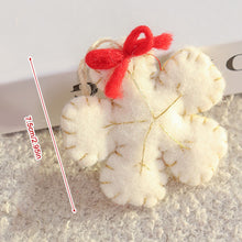 Load image into Gallery viewer, Wool Felt Christmas Pendants Hand Sewing Felt Snowmen Xmas Tree Wreath Socks Gloves Hanging Ornaments Party Decor