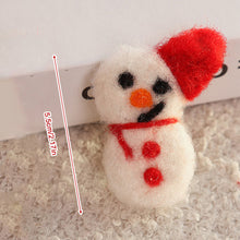 Load image into Gallery viewer, Wool Felt Christmas Pendants Hand Sewing Felt Snowmen Xmas Tree Wreath Socks Gloves Hanging Ornaments Party Decor