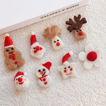Load image into Gallery viewer, Wool Felt Christmas Pendants Hand Sewing Felt Snowmen Xmas Tree Wreath Socks Gloves Hanging Ornaments Party Decor