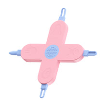 Load image into Gallery viewer, 4-in-1 Baby Care Baby Dig Booger Clip Small Tool Cross Shaped Baby Nose Scoop Ear Scoop Nail Cleaning Tool Nasal Cleaning Tool