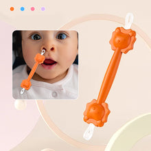 Load image into Gallery viewer, Baby Cleaner Spoon Double Headed Multifunctional Soft Wax Curette Picker Ear Nose Cleaning Stick Silicone Clean Tweezers