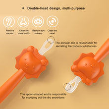 Load image into Gallery viewer, Baby Cleaner Spoon Double Headed Multifunctional Soft Wax Curette Picker Ear Nose Cleaning Stick Silicone Clean Tweezers