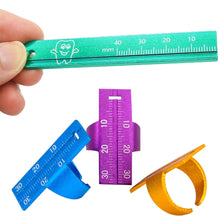 Load image into Gallery viewer, Dental Endo Rulers Span Measure Scale Endodontic Finger Rulers Dentist Tools Materials Aluminium Endo Ruler Dental Tools