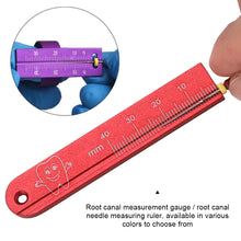 Load image into Gallery viewer, Dental Endo Rulers Span Measure Scale Endodontic Finger Rulers Dentist Tools Materials Aluminium Endo Ruler Dental Tools