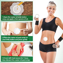 Load image into Gallery viewer, Disposable Castor Oil Pack Self-Adhesive Replacement Universal Adhesive Navel Stickers Seepage Resistant Belly Button Protectors