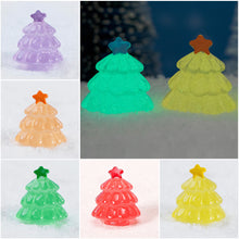 Load image into Gallery viewer, Micro Landscape Creative Night Light Christmas Tree Making Snow Scenery DIY Decoration Accessories Miniature Small Ornaments