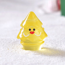 Load image into Gallery viewer, Christmas Glow in The Dark Smiling Face Christmas Tree Resin Accessories DIY Bags Pendant Materials Micro Landscape Ornaments
