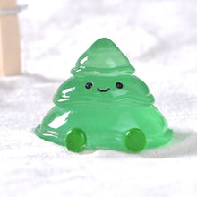 Load image into Gallery viewer, Christmas Cute Luminous Melted Christmas Tree Resin Small Accessory DIY Micro Landscape Snow Landscape Mini Ornament