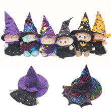 Load image into Gallery viewer, Miniature Halloween Doll Costume with Hat for 17cm Labubu Dolls Cute DIY Doll Clothes Lovely Outfit Gifts for Girls Friends