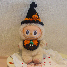 Load image into Gallery viewer, Miniature Halloween Hand-knitted Doll Costume with Hat for 17cm Labubu Dolls Cute DIY Doll Clothes Lovely Outfit Gifts for Girls Friends