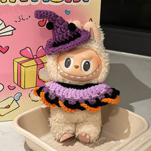 Load image into Gallery viewer, Miniature Halloween Hand-knitted Doll Costume with Hat for 17cm Labubu Dolls Cute DIY Doll Clothes Lovely Outfit Gifts for Girls Friends