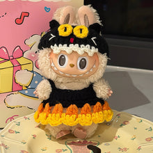 Load image into Gallery viewer, Miniature Halloween Hand-knitted Doll Costume with Hat for 17cm Labubu Dolls Cute DIY Doll Clothes Lovely Outfit Gifts for Girls Friends