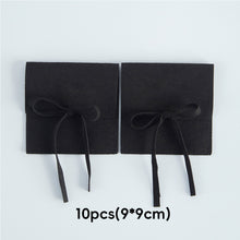 Load image into Gallery viewer, 10pcs Faux Leather Jewelry Pouch Soft Lining Wedding Ring Earrings Necklace Jewelry Storage Bag Reusable Felt Jewelry Packaging