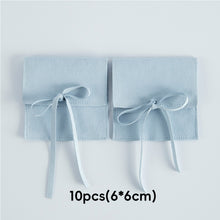 Load image into Gallery viewer, 10pcs Faux Leather Jewelry Pouch Soft Lining Wedding Ring Earrings Necklace Jewelry Storage Bag Reusable Felt Jewelry Packaging