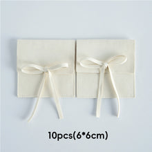 Load image into Gallery viewer, 10pcs Faux Leather Jewelry Pouch Soft Lining Wedding Ring Earrings Necklace Jewelry Storage Bag Reusable Felt Jewelry Packaging