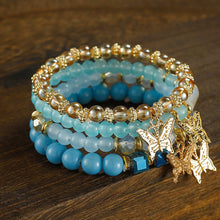 Load image into Gallery viewer, Bohemian Beaded Bracelet Stretch Elastic Ethnic Tribal Stacking Bracelets Set Festival Accessories