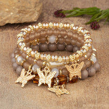 Load image into Gallery viewer, Bohemian Beaded Bracelet Stretch Elastic Ethnic Tribal Stacking Bracelets Set Festival Accessories