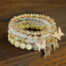 Load image into Gallery viewer, Bohemian Beaded Bracelet Stretch Elastic Ethnic Tribal Stacking Bracelets Set Festival Accessories