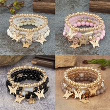 Load image into Gallery viewer, Bohemian Beaded Bracelet Stretch Elastic Ethnic Tribal Stacking Bracelets Set Festival Accessories