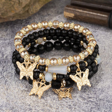 Load image into Gallery viewer, Bohemian Beaded Bracelet Stretch Elastic Ethnic Tribal Stacking Bracelets Set Festival Accessories