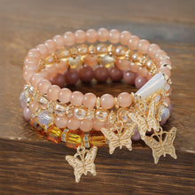 Load image into Gallery viewer, Bohemian Beaded Bracelet Stretch Elastic Ethnic Tribal Stacking Bracelets Set Festival Accessories