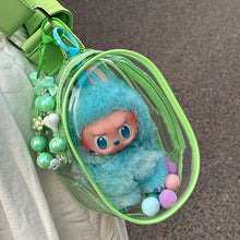 Load image into Gallery viewer, For 17cm Labubu V1 V2 V3 15cm Cotton Doll Outfit Crossbody Pain Bag PVC Storage Bag Dolls Display Bag