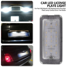 Load image into Gallery viewer, Car LED License Plate Light for Fiat 500/Abarth 500C 2007-2016 Replacement Number Plate Lamp Canbus Error-Free Bulbs
