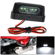 Load image into Gallery viewer, Universal 12V 4LED Motorcycle License Plate Light Rear License Plate Light With Emark Rear Tail Lamp Indicators
