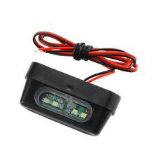 Load image into Gallery viewer, Universal 12V 4LED Motorcycle License Plate Light Rear License Plate Light With Emark Rear Tail Lamp Indicators