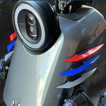 Load image into Gallery viewer, 2Pcs Large Motorcycle Winglet Aerodynamic Spoiler Dynamic Wing Decoration Sticker Carbon fiber For Motorcycles E-bikes Scooters Etc