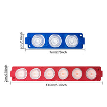 Load image into Gallery viewer, 2in1 6Led 12Led Motorcycle Headlight Bulbs Lamp Red Blue Flashing Motorbike Bright Warning Lamp