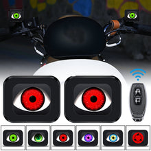 Load image into Gallery viewer, Motorcycle Rearview Mirror LED Dynamic Devil Eye Light Demon Eye Light Waterproof Motorbike Bike Decorative Retrofit Kits