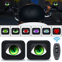 Load image into Gallery viewer, Motorcycle Rearview Mirror LED Dynamic Devil Eye Light Demon Eye Light Waterproof Motorbike Bike Decorative Retrofit Kits