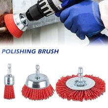 Load image into Gallery viewer, Nylon Polishing Brush Set Abrasive Cleaning Brush Metal Surface Rust & Paint Removal Restoration Polishing DIY Home Craftsmen Power Drill Brush Attachments