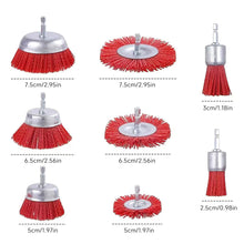 Load image into Gallery viewer, Nylon Polishing Brush Set Abrasive Cleaning Brush Metal Surface Rust & Paint Removal Restoration Polishing DIY Home Craftsmen Power Drill Brush Attachments