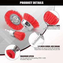 Load image into Gallery viewer, Nylon Polishing Brush Set Abrasive Cleaning Brush Metal Surface Rust & Paint Removal Restoration Polishing DIY Home Craftsmen Power Drill Brush Attachments