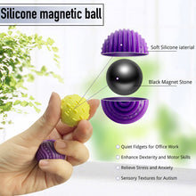 Load image into Gallery viewer, Silicone Sensory Magnetic Balls Soft Colorful Stress Relief Fidget Toy for Adults Kids ADHD Focus Aid Textured Office Desk Toy