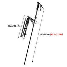 Load image into Gallery viewer, 1PC Outdoor Foldable Hiking Stick Multi-Functional Aluminum Alloy Anti-Slip Support Walking Stick Mountain Climbing And Hiking Equipment