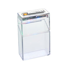 Load image into Gallery viewer, Transparent LED Color Light Cigarette Case With USB Cigarette Lighter Moisture-Proof Sealed Storage Box