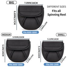 Load image into Gallery viewer, 1PC Universal Lure Fishing Reel Protective Cover Wear-Resistant And Waterproof Spinning Reel Storage Bag With Fixed Slots Fishing Gear Accessories